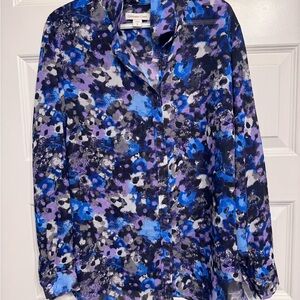 Coldwater Creek Multicolor Button Down Shirt